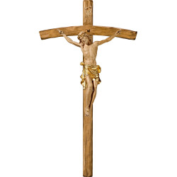 Cristo Pisa en cruz arqueada